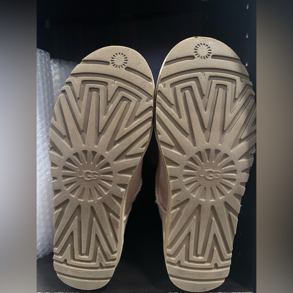 UGG Tan Winter Boots with Suede Exterior and Plush Lining - Picture 7 of 7